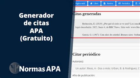 generador para citar en apa|Gerador de citações APA gratuito